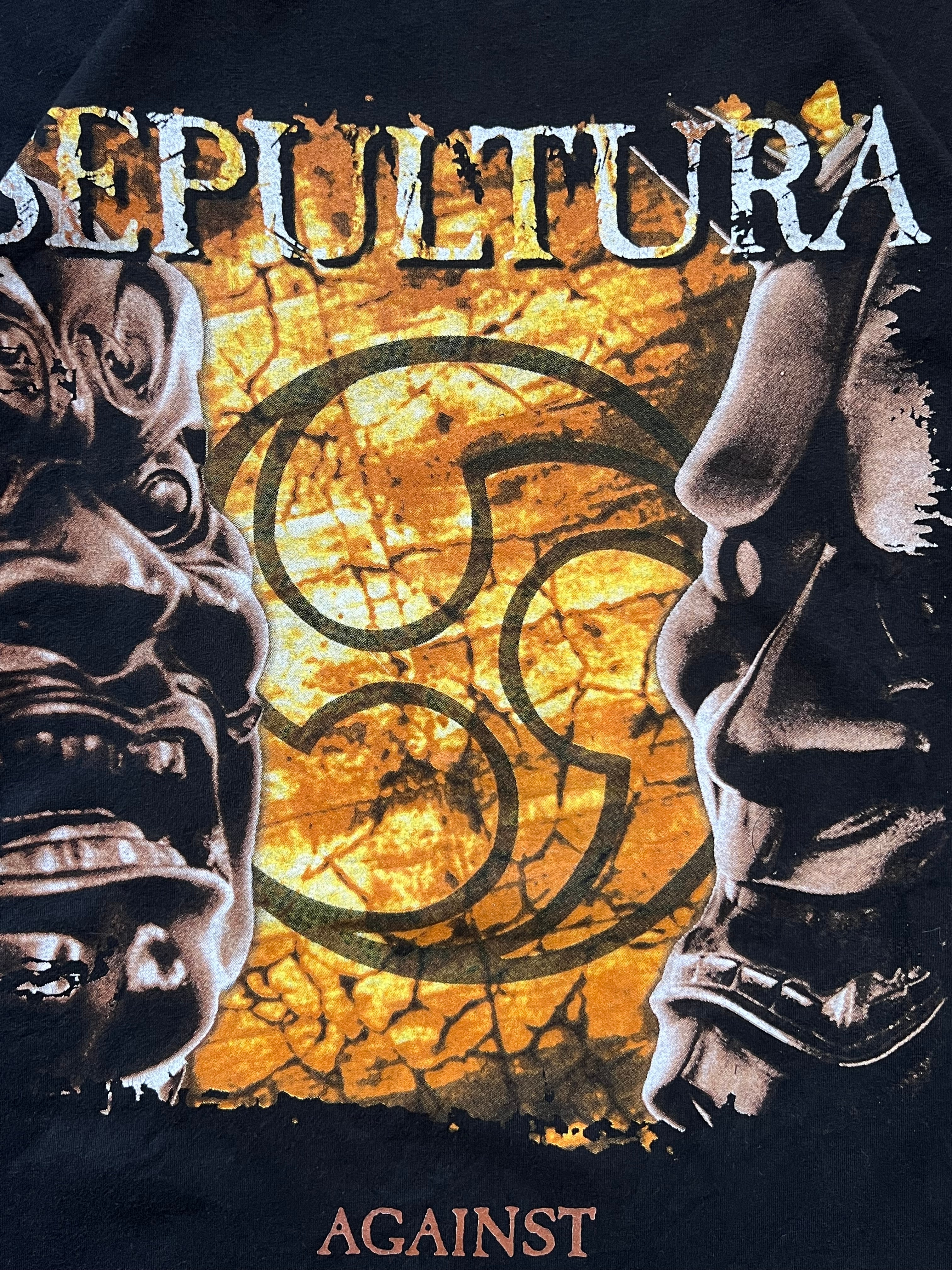 vintage 1998 Blue Grape Sepultura Against