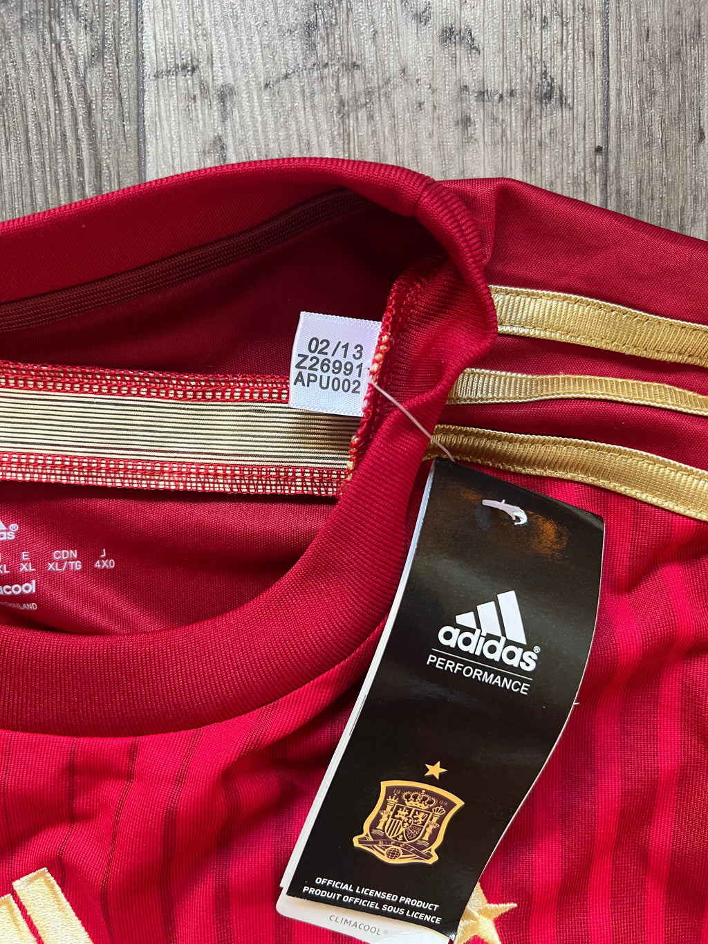 Spain 2014 World Cup Adidas Home Jersey