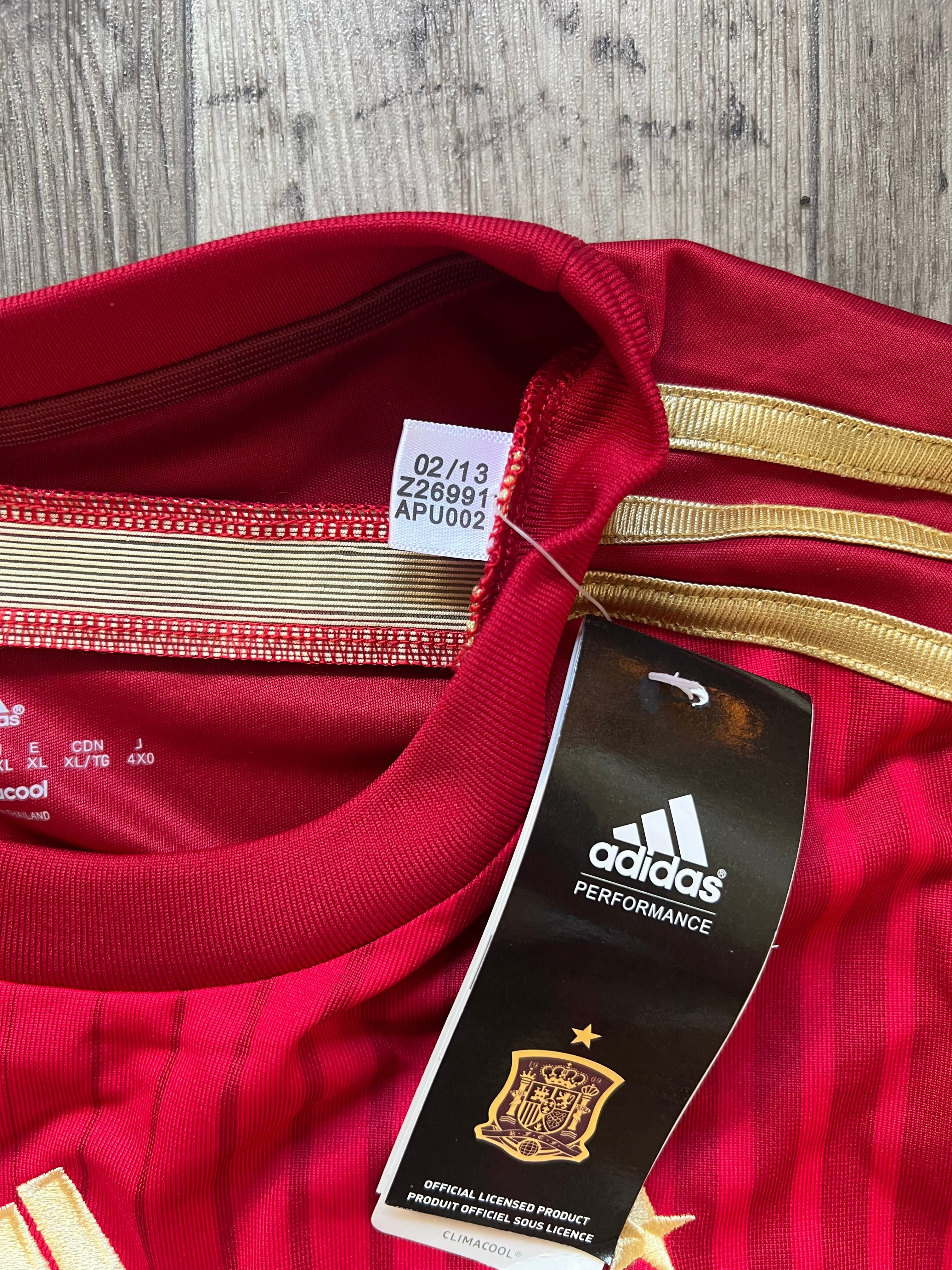 Spain 2014 World Cup Adidas Home Jersey