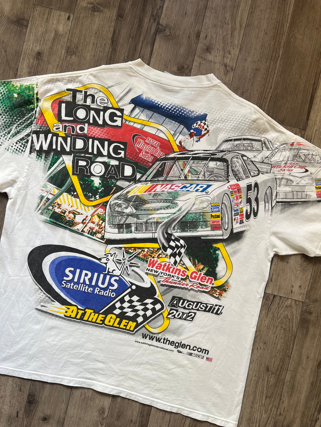 vintage 2002 NASCAR Winston Cup Series tee